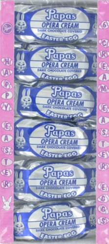 Papas Opera Cream Dark Chocolate Easter Eggs Perspective: front