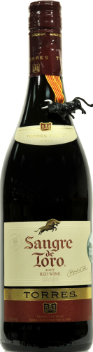Torres Sangre De Toro Spanish Red Wine Perspective: front