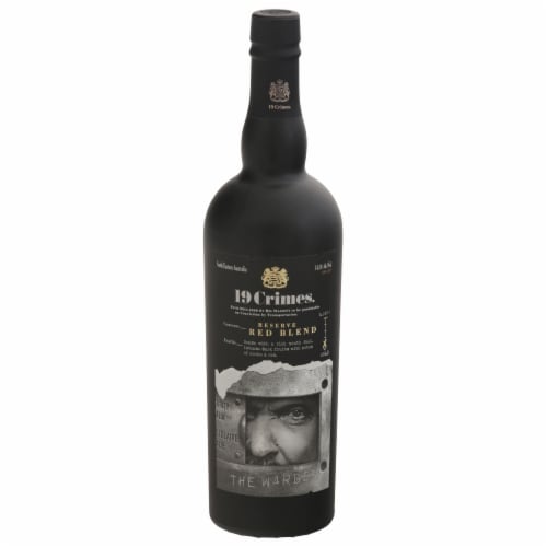 19 Crimes The Warden Red Blend Wine Perspective: front