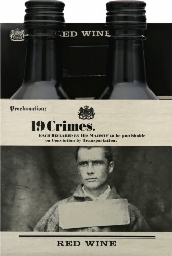 19 Crimes Australia Red Wine Perspective: front