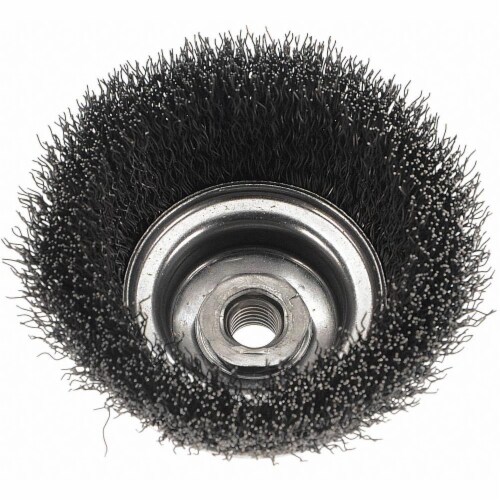 Weiler Crimped Wire Cup Brush,5 In.,0.020 In.  93400 Perspective: front