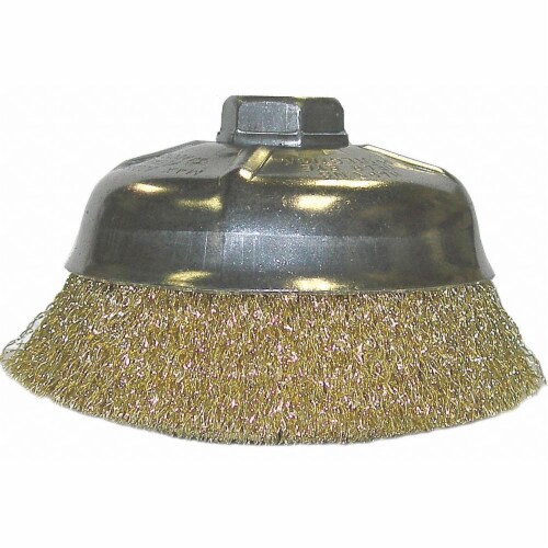 Weiler Crimped Wire Cup Brush,6 In.,0.020 In.  93814 Perspective: front