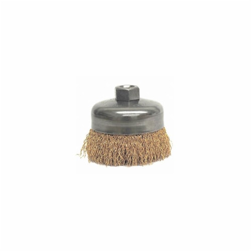 Weiler Crimped Wire Cup Brush,4 In.,0.020 In.  93816 Perspective: front
