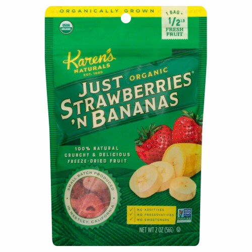 Karen's Naturals Just Strawberries and Bananas Perspective: front