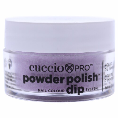 Cuccio Colour Pro Powder Polish Nail Colour Dip System  Fuchsia Pink Glitter Nail Powder 0.5 Perspective: front