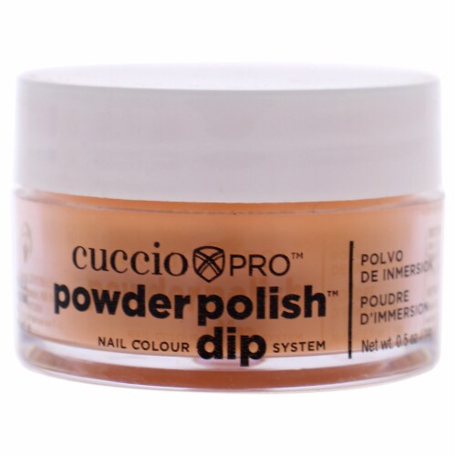 Cuccio Colour Pro Powder Polish Nail Colour Dip System  Carrot Orange Nail Powder 0.5 oz Perspective: front