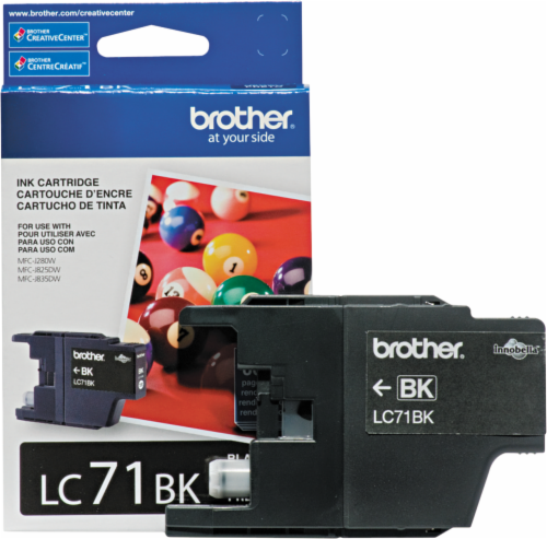Brother LC71 Ink Cartridge - Black Perspective: front