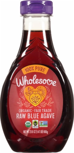 Wholesome™ Organic Raw Blue Agave Sweetener Perspective: front