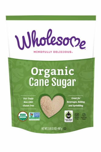 Wholesome™ Sweeteners Organic Sugar Evaporated Cane Juice Perspective: front
