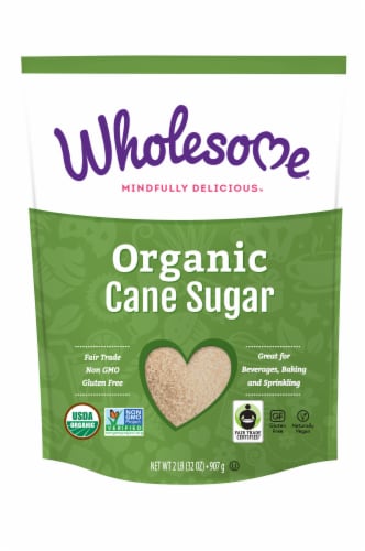 Wholesome™ Sweeteners Organic Sugar Evaporated Cane Juice Perspective: front