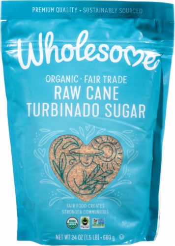 Wholesome™ Sweeteners Organic Raw Cane Turbinado Sugar Perspective: front