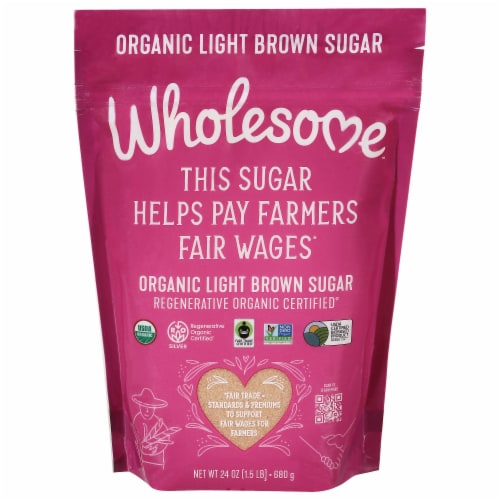 Wholesome™ Sweeteners Organic Light Brown Sugar Perspective: front