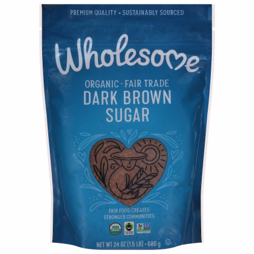 Wholesome™ Sweeteners Fair Trade Organic Dark Brown Sugar Perspective: front