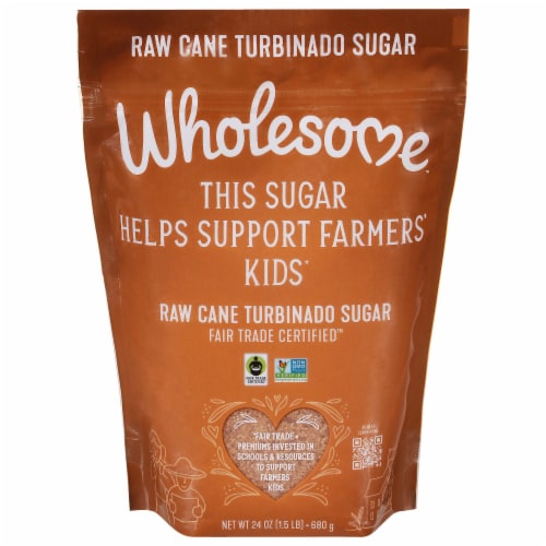 Wholesome™ Sweeteners Natural Raw Cane Turbinado Sugar Perspective: front