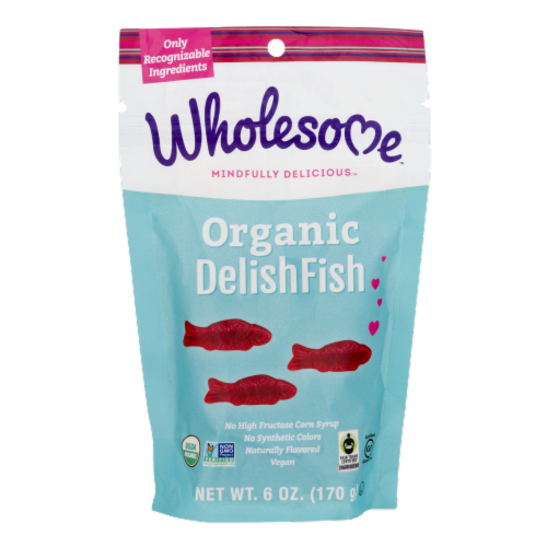 Wholesome Organic DelishFish Candy Perspective: front