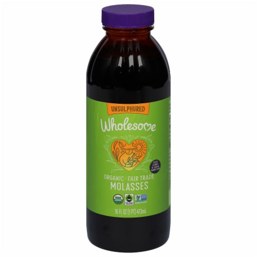 Wholesome Sweeteners Unsulphured Organic Molasses Perspective: front