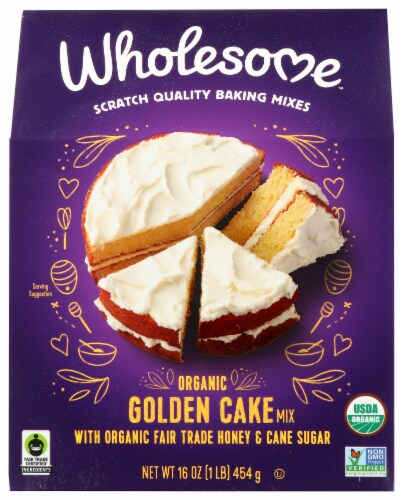 Wholesome™ Organic Golden Cake Mix Perspective: front