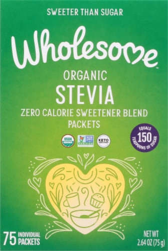 Wholesome Sweeteners Organic Stevia Packets Perspective: front