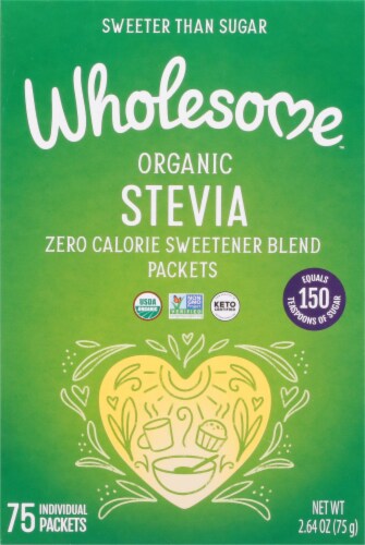 Wholesome Sweeteners Organic Stevia Packets Perspective: front
