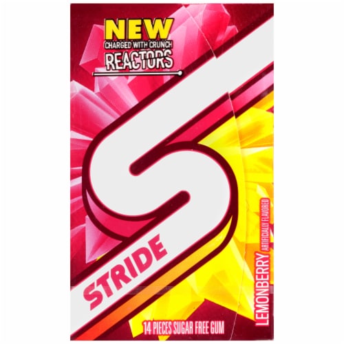 Stride Lemonberry Gum Perspective: front