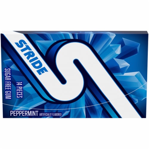 Stride Peppermint Gum Perspective: front