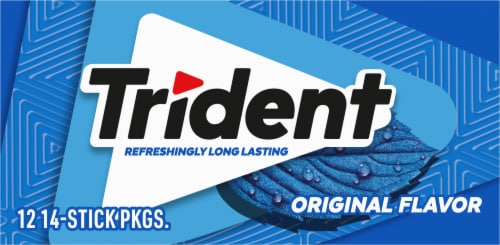 Trident Original Sugar Free Gum Perspective: front