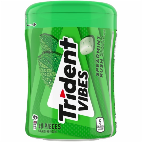Trident Vibes Spearmint Rush Sugar Free Gum Perspective: front