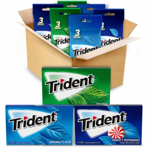 Trident Mint Gum Variety Pack Perspective: front