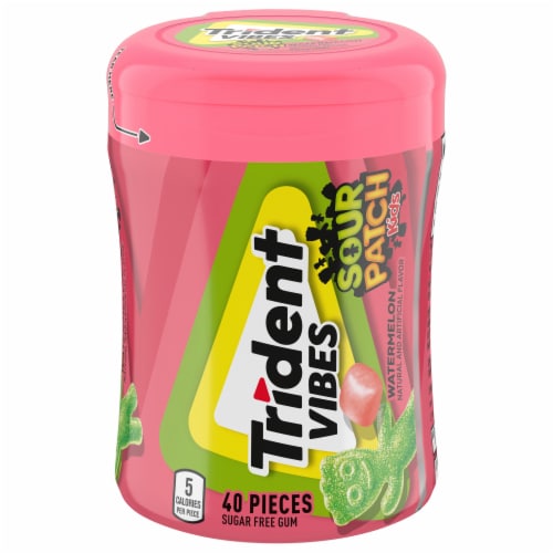 Trident Vibes Sour Patch Kids Watermelon Gum Perspective: front