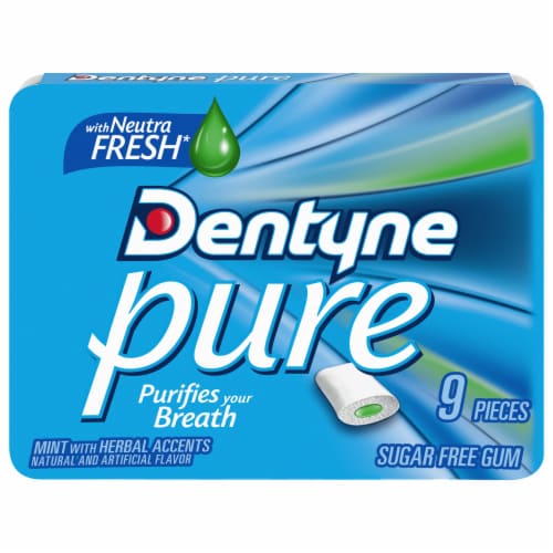 Dentyne Pure Sugar-Free Mint Gum Perspective: front