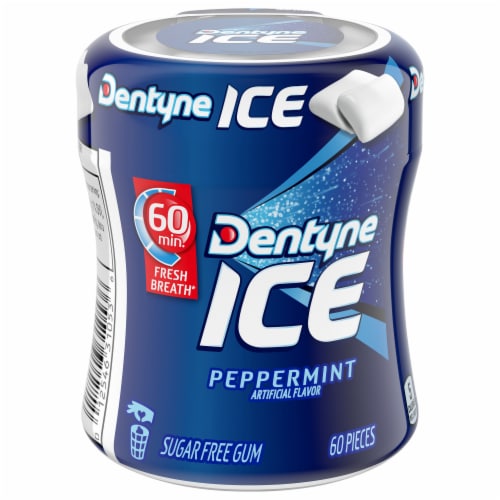 Dentyne Ice Peppermint Sugar Free Gum Perspective: front