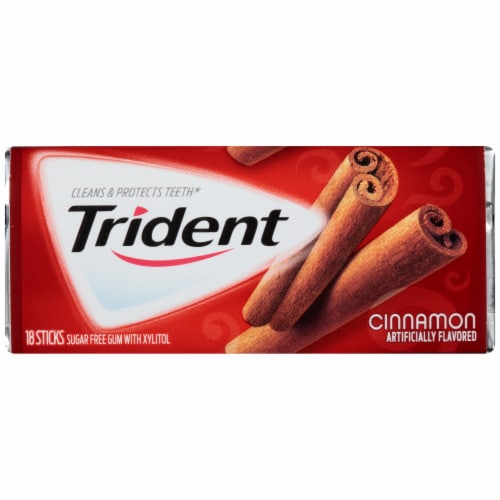 Trident Cinnamon Gum Perspective: front