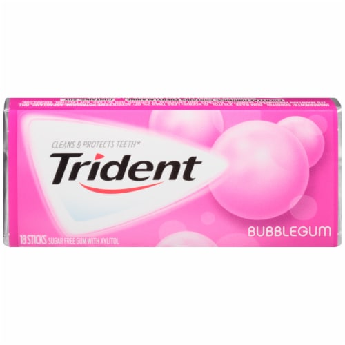 Trident Bubble Gum Perspective: front