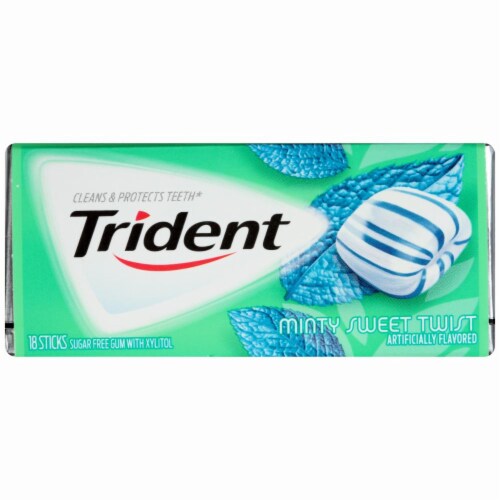 Trident Minty Sweet Twist Gum Perspective: front