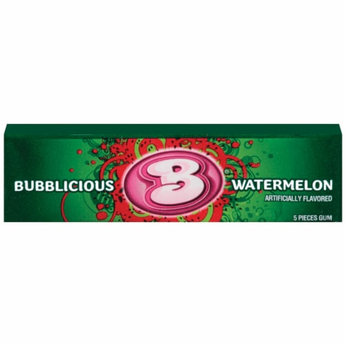 Bubblicious Watermelon Gum Perspective: front