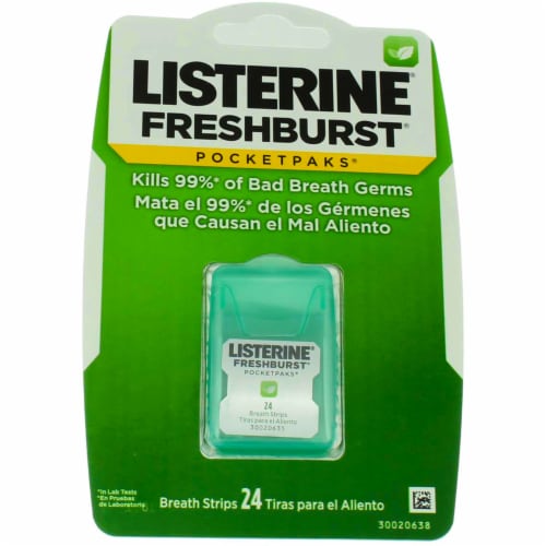 Listerine® FreshBurst® PocketPaks® Breath Strips Perspective: front