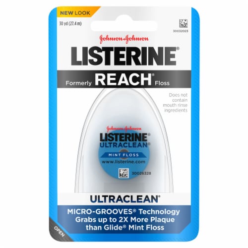 Listerine UltraClean Mint Floss Perspective: front