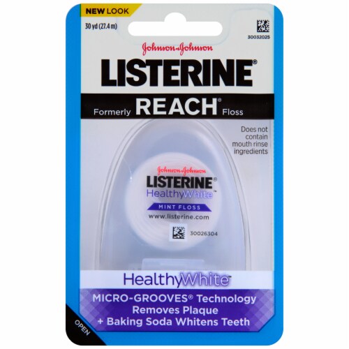 Listerine Healthy White Mint Floss Perspective: front