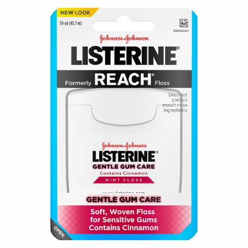 Listerine Gentle Gum Care Cinnamon Mint Floss, 50 yd - Kroger
