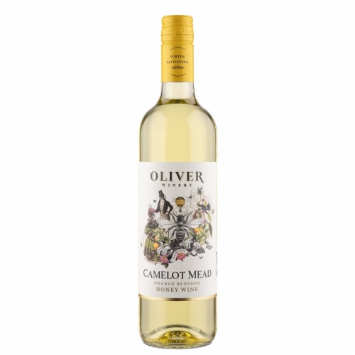 Oliver Winery Camelot Mead Honey Wine Perspective: front