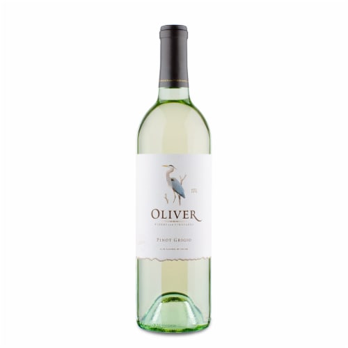 Oliver Pinot Grigio Indiana White Wine Perspective: front