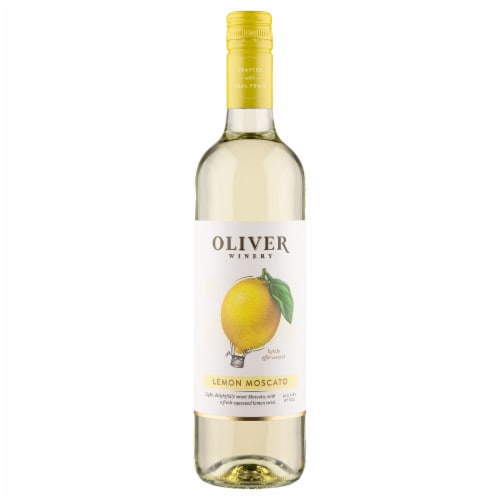 Oliver Vine Series Lemon Moscato Wine Perspective: front
