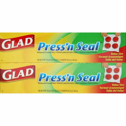  Glad Press'n Seal Food Plastic Wrap, Bulk Food Storage