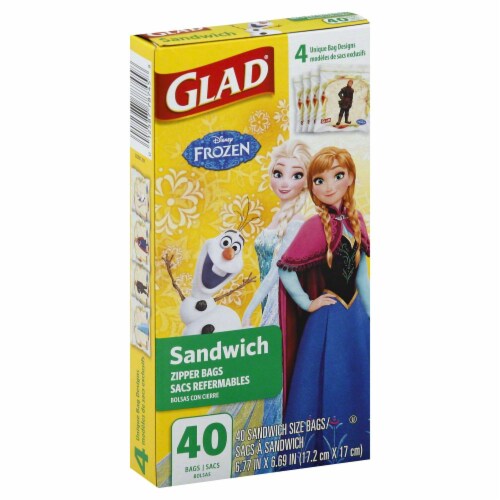 Glad Disney Sandwich Bags Frozen Perspective: front