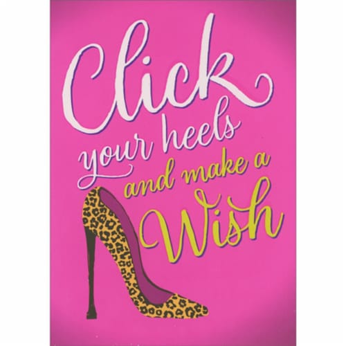 Avanti Stylized Shoe A-Press Birthday Card Perspective: front