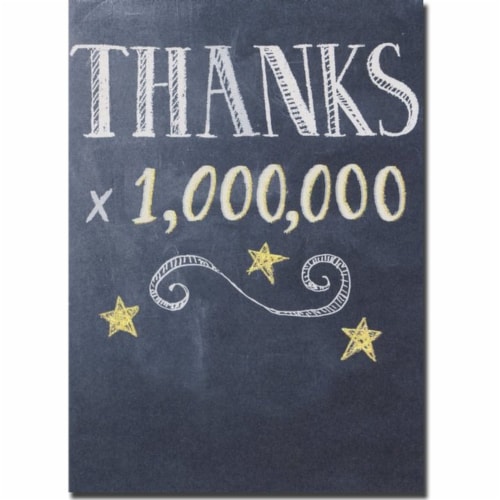 Avanti Thanks A Million A-Press Thank You Card Perspective: front