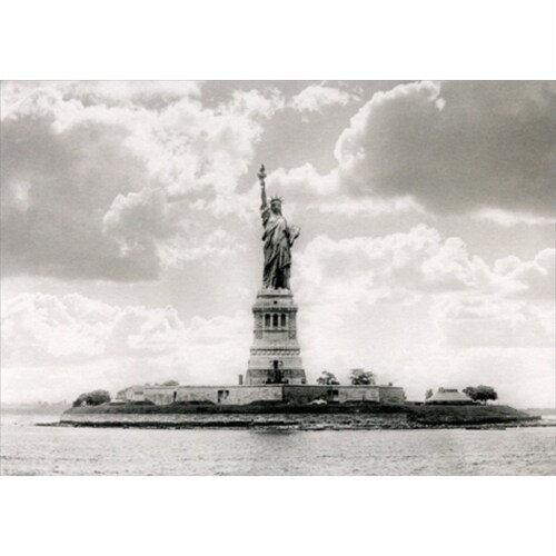 Avanti Statue Of Liberty America Collection Blank Note Card Perspective: front
