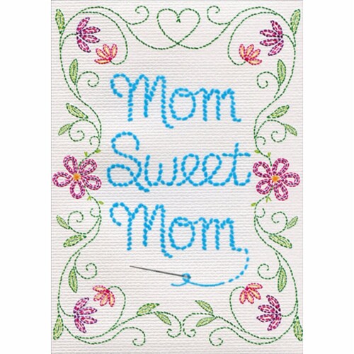 Avanti Cross Stitch A-Mother's Day Card for Mom Perspective: front