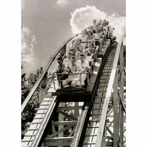 Avanti Roller Coaster America Collection Birthday Card Perspective: front