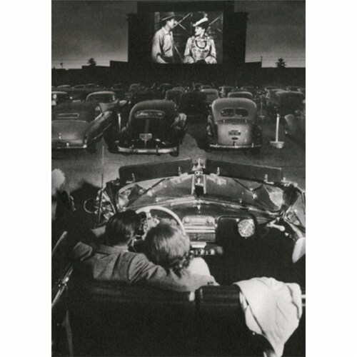 Avanti Press Greeting Card Couple At Drive In Perspective: front